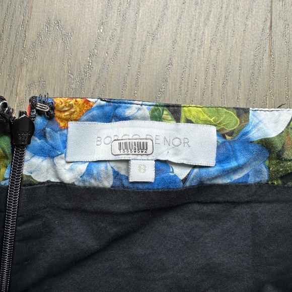 Borgo de Nor Tati Floral Print Off Shoulder Puff Sleeve Midi Dress UK 8 / US 2 - Picture 4 of 11